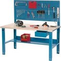 Global Equipment Complete Industrial Workbench With Plastic Laminate Square Edge, 60" x 30" 606929